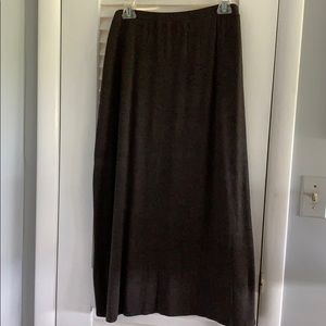 Eileen Fisher Classic Heather Brown Knit Skirt